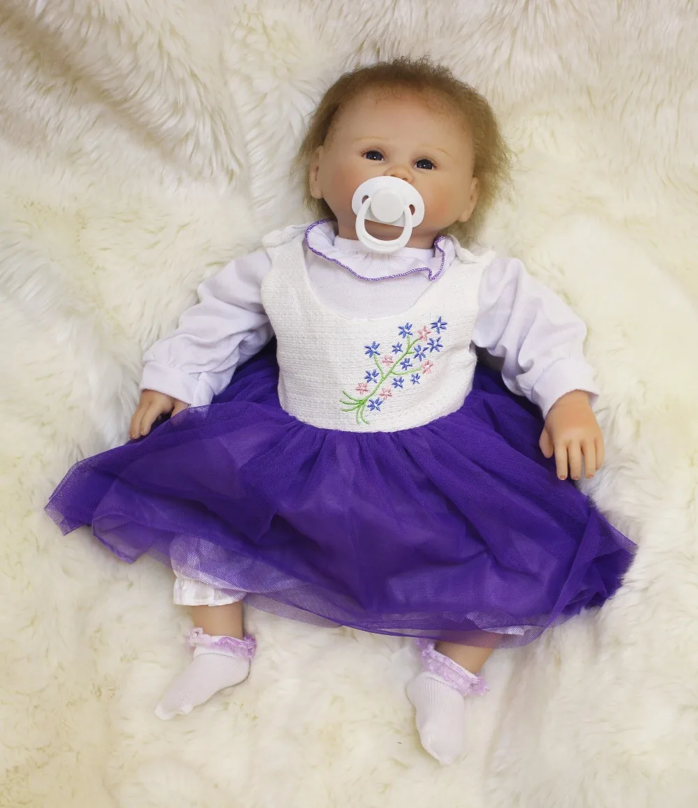 

Newborn Reborn Baby Dolls Vinyl Silicone Cute Soft Babies Doll For Girls Princess Kid Fashion Bebe Reborn Dolls 50cm