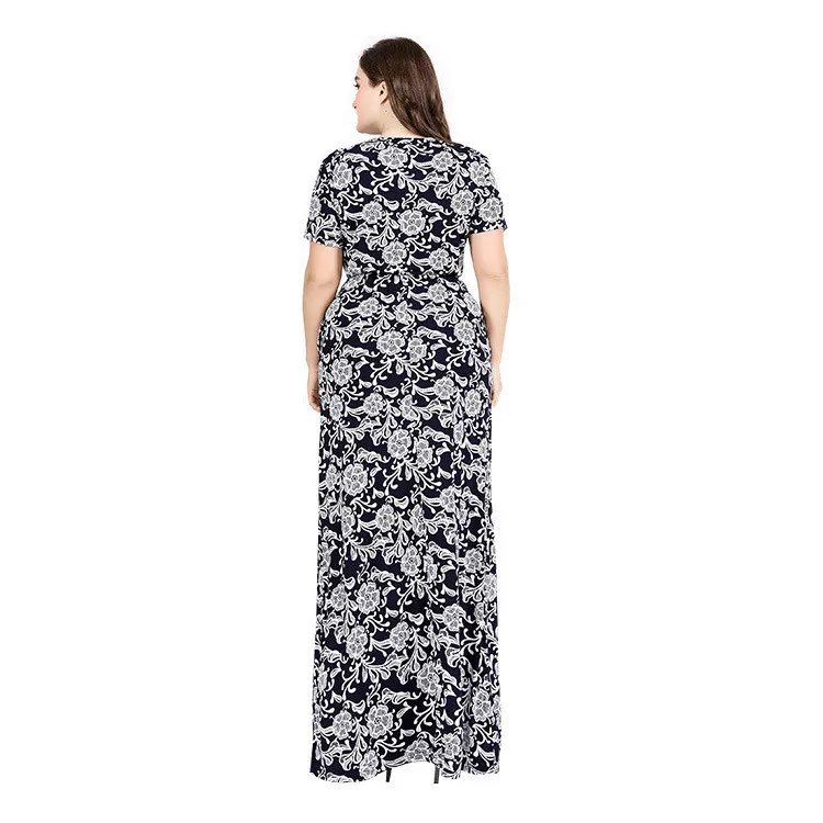 Женское винтажное офисное платье TUHAO длинное макси размера плюс 6XL 5XL 4xl вечерние