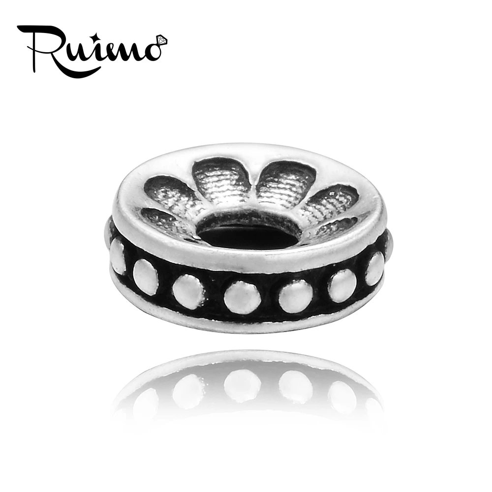 RUIMO 5 шт. античная бронза 2 мм маленькие отверстия разделительные бусины