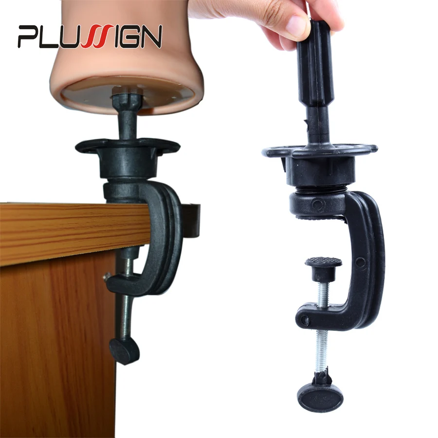 Common Size Practice Training Mannequin Head Holder Wig Head Stand Table Clamp Metal And Plastic Material 1 Piece