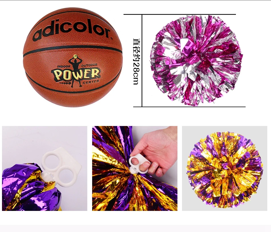 Металлические помпоны для чирлидинга 1 шт. | Спорт и развлечения