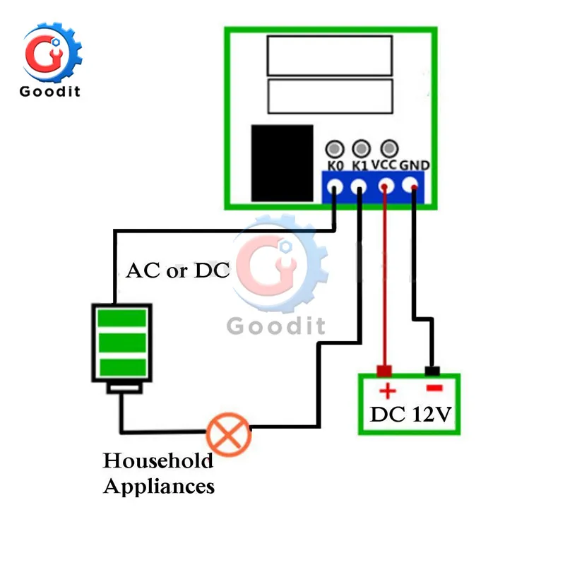 XH-W1219 DC 12V двойной светодиодный цифровой дисплей термостат контроль температуры