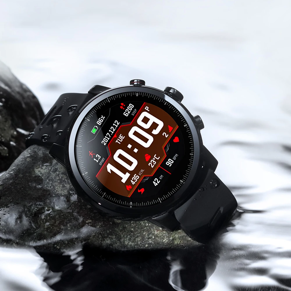 Глобальная версия Xiaomi Huami Amazfit 2 Stratos Pace монитор сердечного ритма Смарт-часы с gps 5ATM