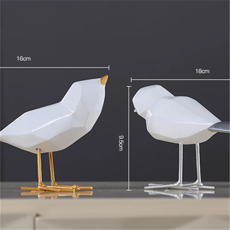 

Geometry Origami Bird Statue Animal American Resin Art&Craft Home Garden Office Desktop Decoration L3311
