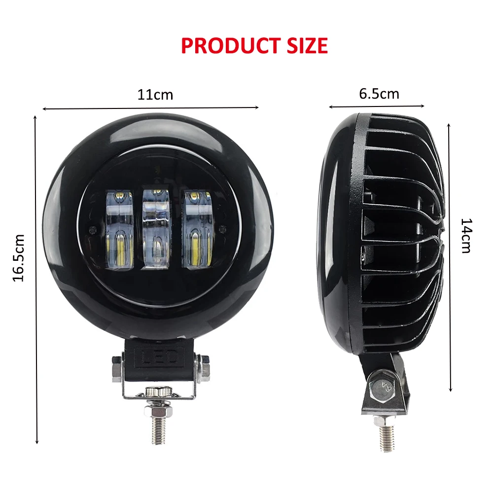 2 шт. Круглый противотуманный фонарь для внедорожников 4 дюйма круглый