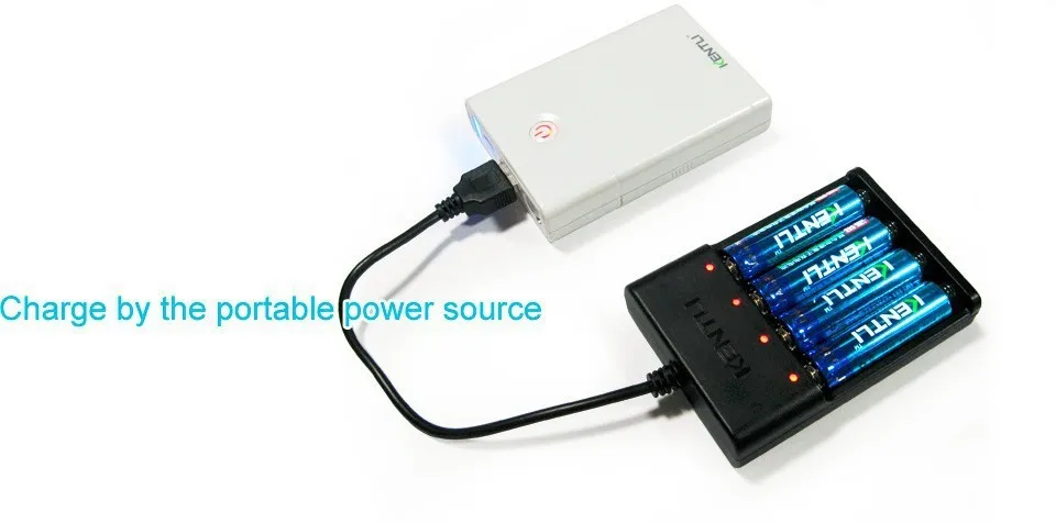 KENTLI 4 слота USB зарядное устройство для KENTLI 1,5 v AA литиевая аккумуляторная батарея