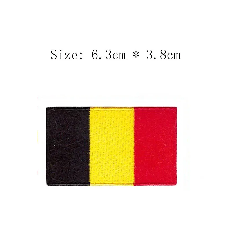 Belgium 2," широкий вышивной флаг патч железная ПРИШИТАЯ Левая грудь для рюкзака свитер обувь для студентов - Цвет: Belgium