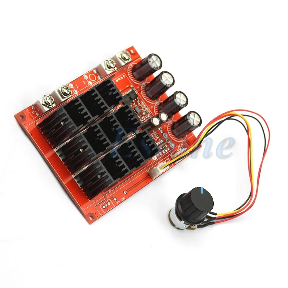 DC 10-50V 60A регулятор скорости двигателя ШИМ HHO RC контроллер 12V 24V 48V 3000W макс