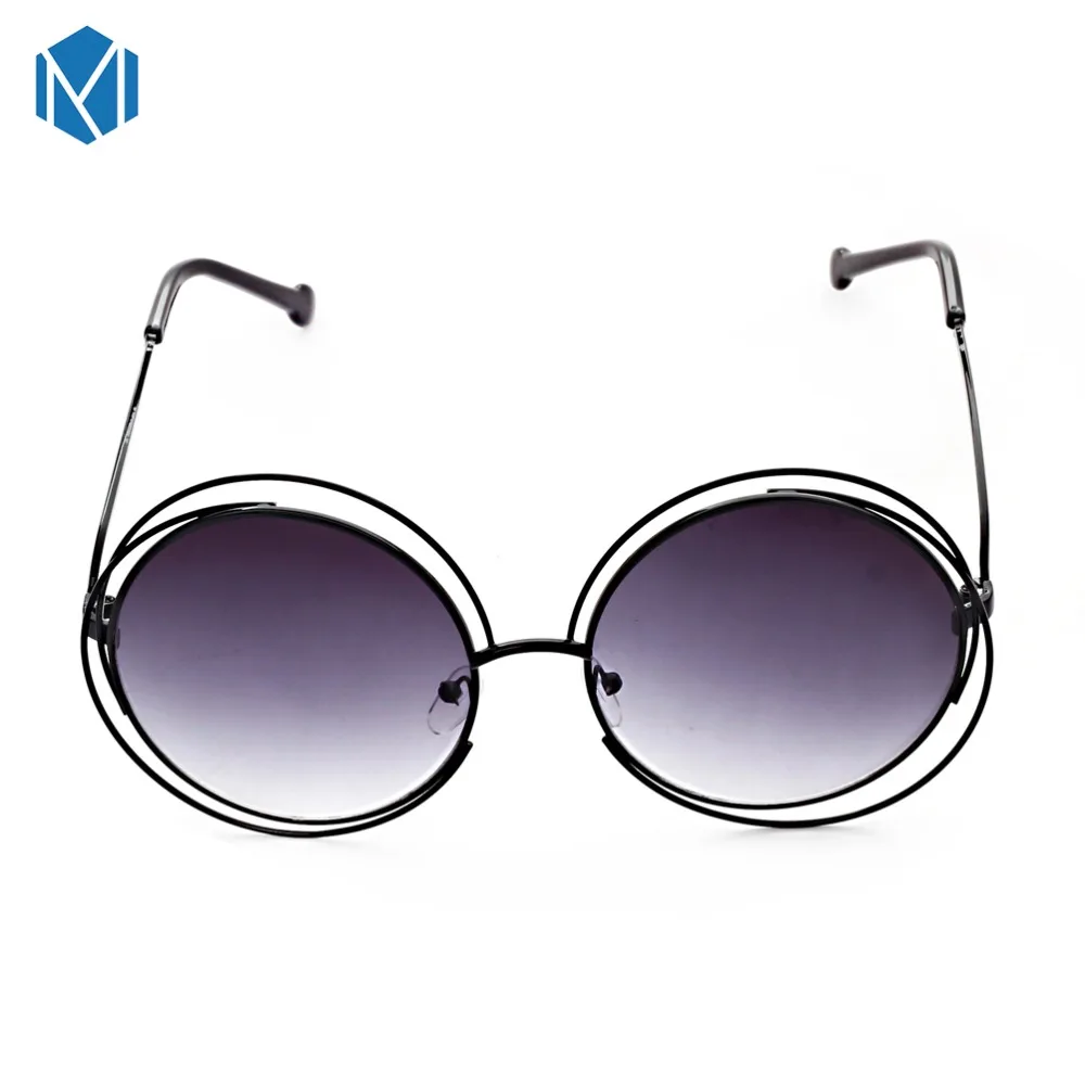 Модные Винтажные женские металлические полые солнечные очки MISM для девушек