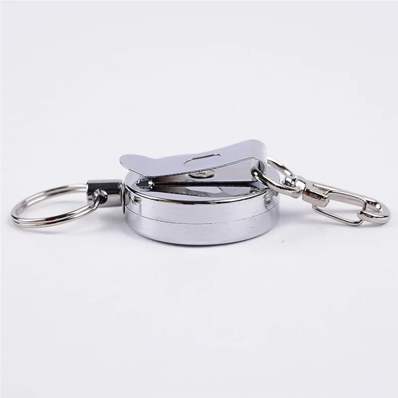 

New Anti Lost Yoyo Pass ID Card Recoil Sporty Retractable Alarm Bag Hook Hanger Holder Top Selling