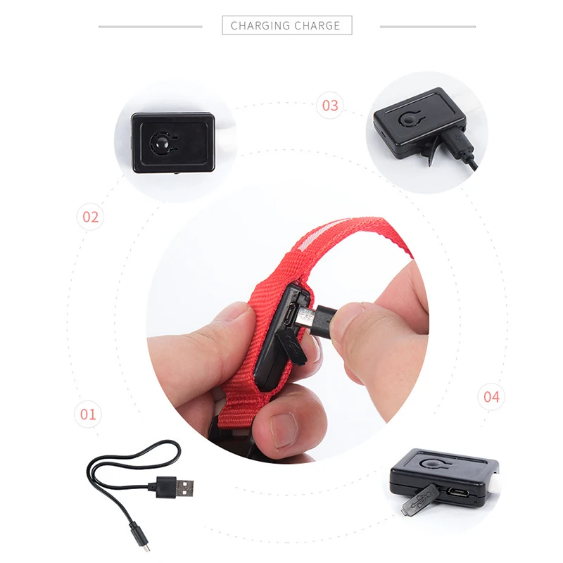 USB Перезаряжаемые домашних животных собака светильник воротник светодиодный