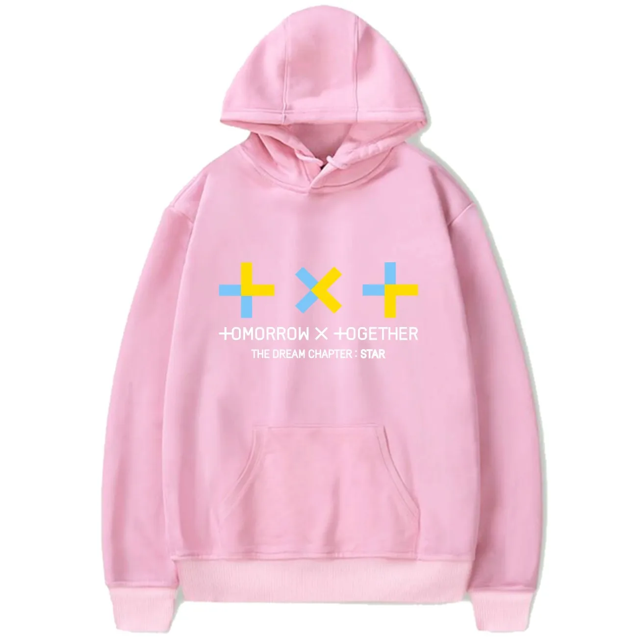 Kpop Txt/толстовка с капюшоном надписью The Dream Chapter и Star K-pop Harajuku TOMORROW X TOGETHER пуловер