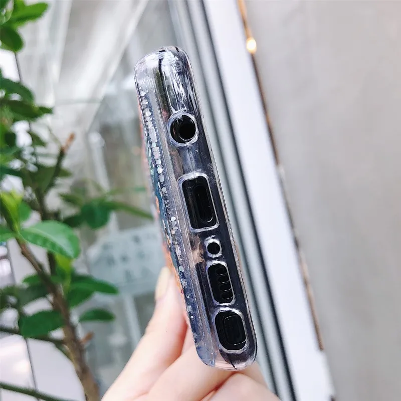 Жидкий блестящий чехол для телефона samsung galaxy Note 9 8 роскошный S9 S8 S7 Edge A6 A8 Plus 2018 J5 J7 J3