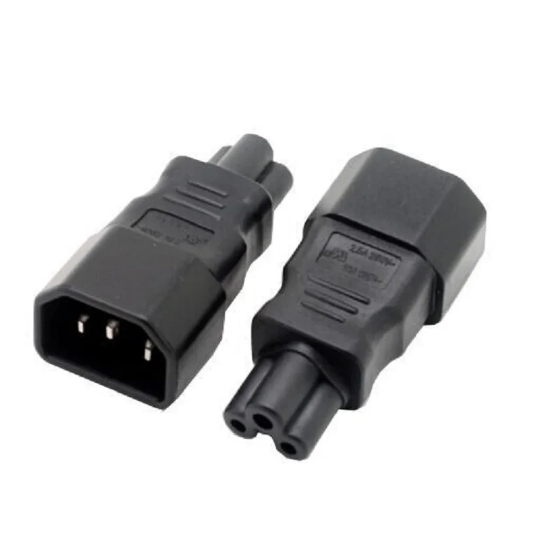 C14-C5 адаптер питания переменного тока IEC320 C14 в C15 Разъем конвертер гнездо Папа-мама