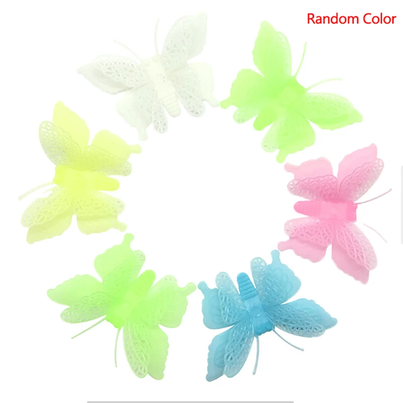 6 шт./компл. светящаяся игрушка-бабочка в темноте игрушка детский подарок |