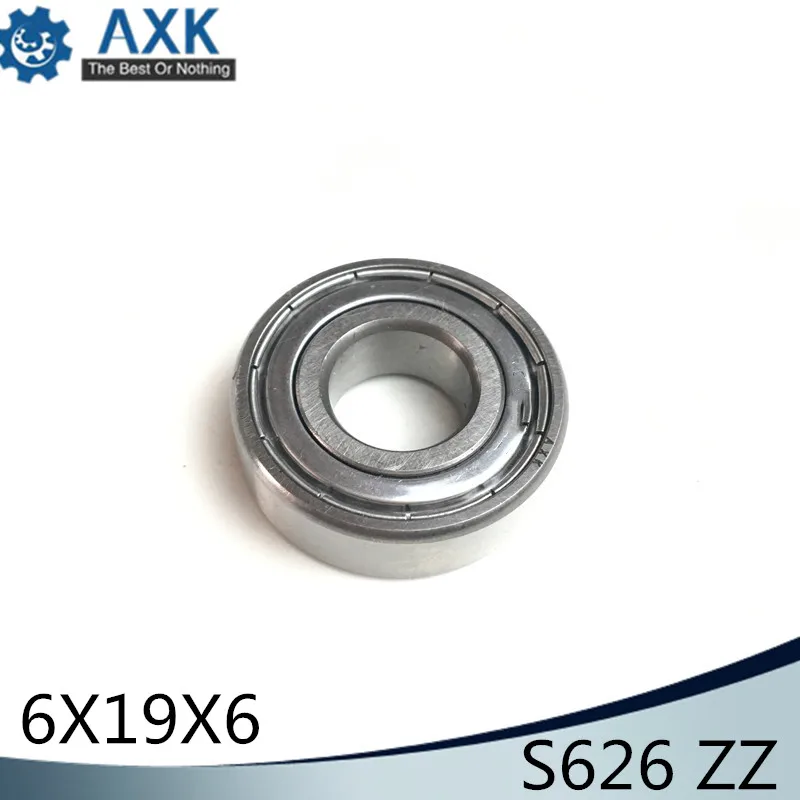 S626ZZ подшипник 6*19*6 мм (10 шт.) ABEC 1 440C ролик из нержавеющей стали S626Z S626 Z ZZ шариковые
