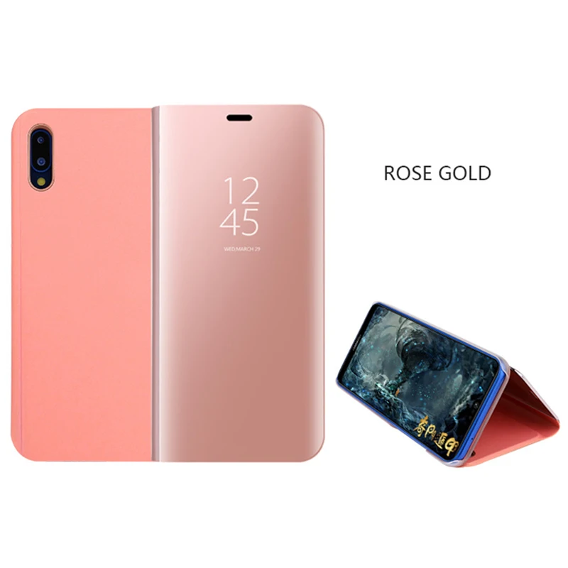 Умный зеркальный чехол с окошком для huawei P20 Lite P20 Pro P10 Lite P9 Lite Honor 8 9 Lite mate 9 10 Pro чехол с держателем