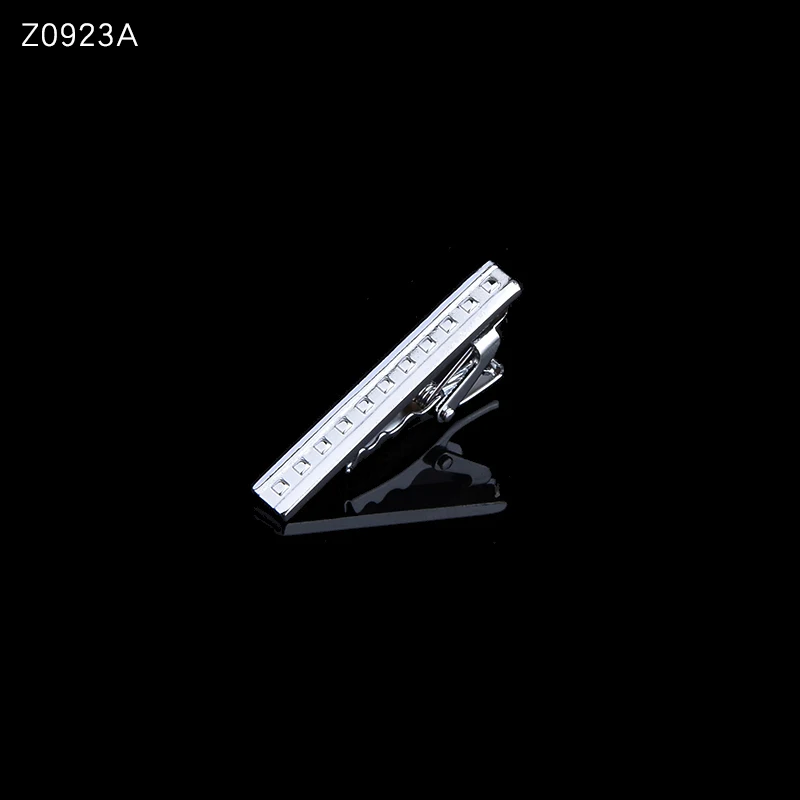 Z0923A Мужской зажим для галстука серебряный Модный 10 простой короткий Мужской воротник 4 см - Окраска металла: Z0923A
