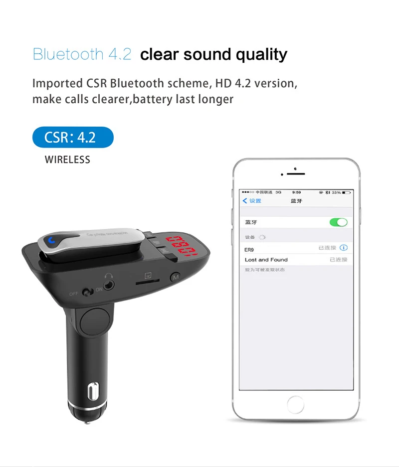 CDEN Автомобильный mp3 музыкальный плеер Bluetooth гарнитура Bluetooth автомобильный комплект fm-передатчик U диск/TF карта плеер автомобильное зарядное устройство мультимедийная игра