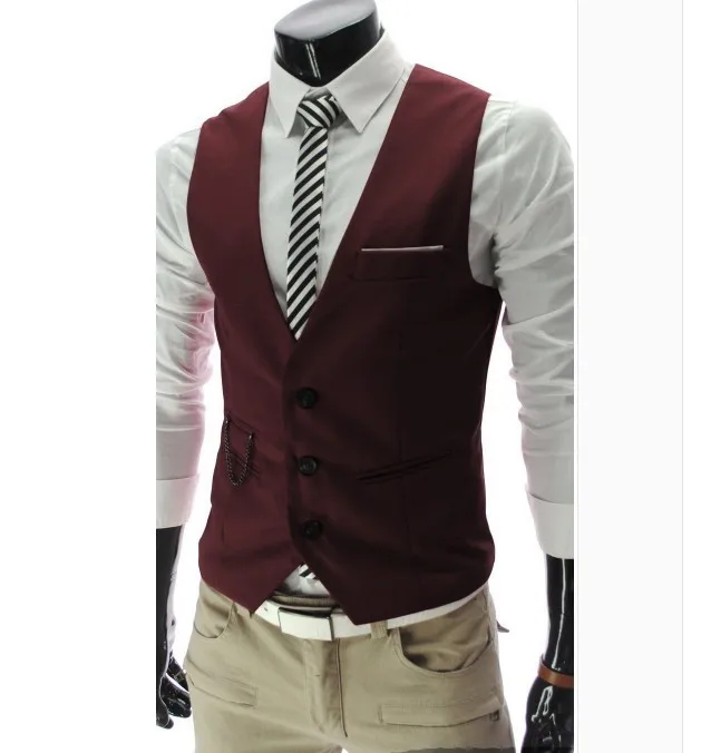 2019 новое прибытие платье жилеты для мужчин Slim Fit Мужская жилетка костюм жилет Homme
