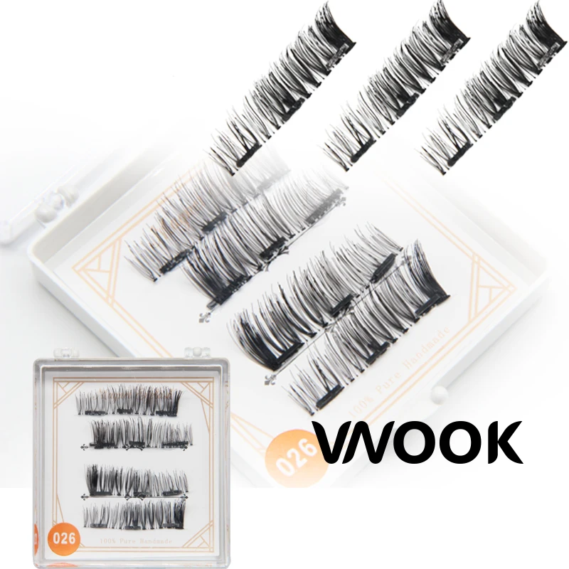 Vnook макияж бренд накладные 3d норки ресницы Поддельные Наращивание ресниц 3D Lashes