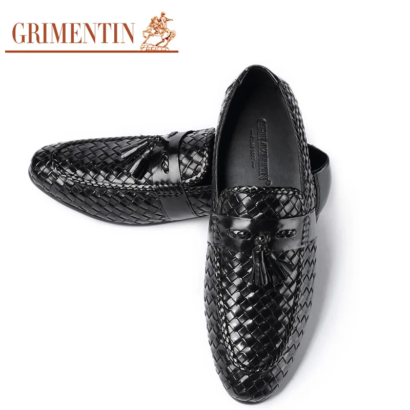 GRIMENTIN/брендовая мужская официальная обувь ручной работы из натуральной кожи цвет