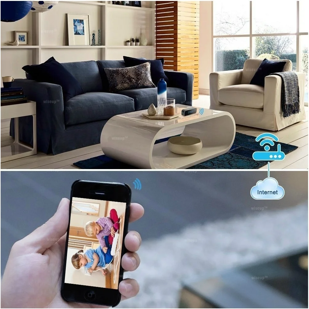 1080 P мини часы камера Wifi ip сигнализация высокой четкости беспроводной домашний
