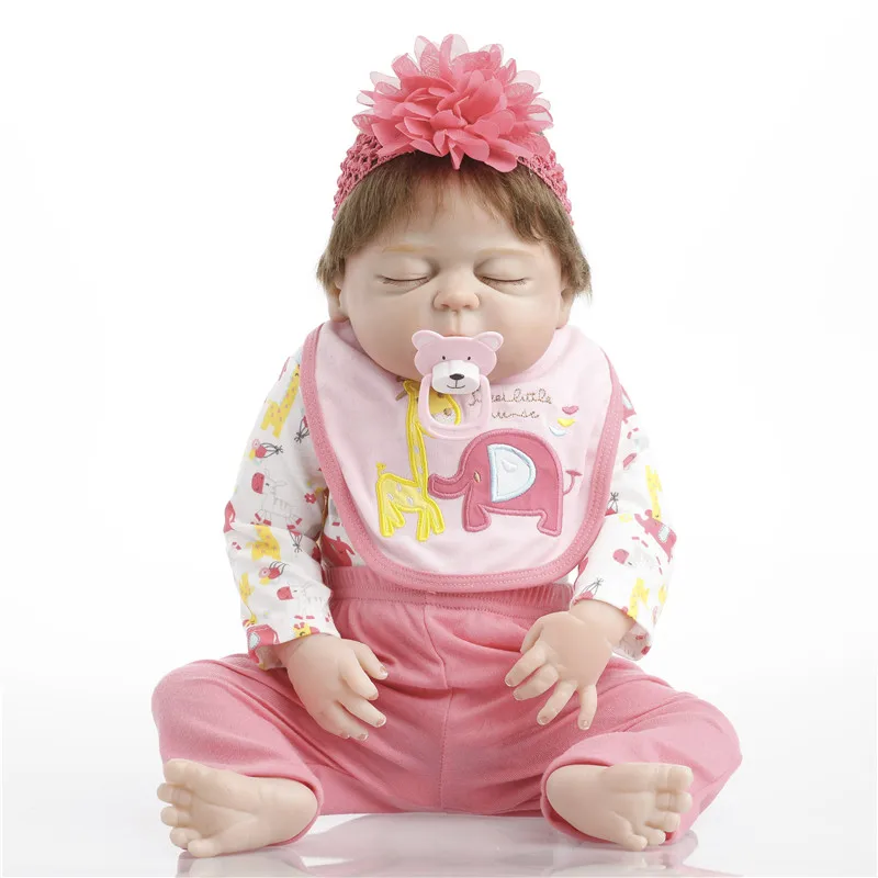 SanyDoll 22 дюйма 55 см силиконовые куклы Реборн Реалистичная кукла реборн красивый