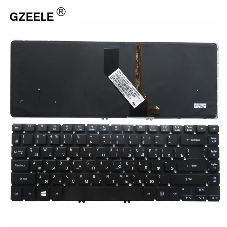 Русская клавиатура GZEELE для ACER ASPIRE V5-431 V5-431G V5-471 V5-471G V5-471-6876 V5-471-6485 M3-481 MS2360 с