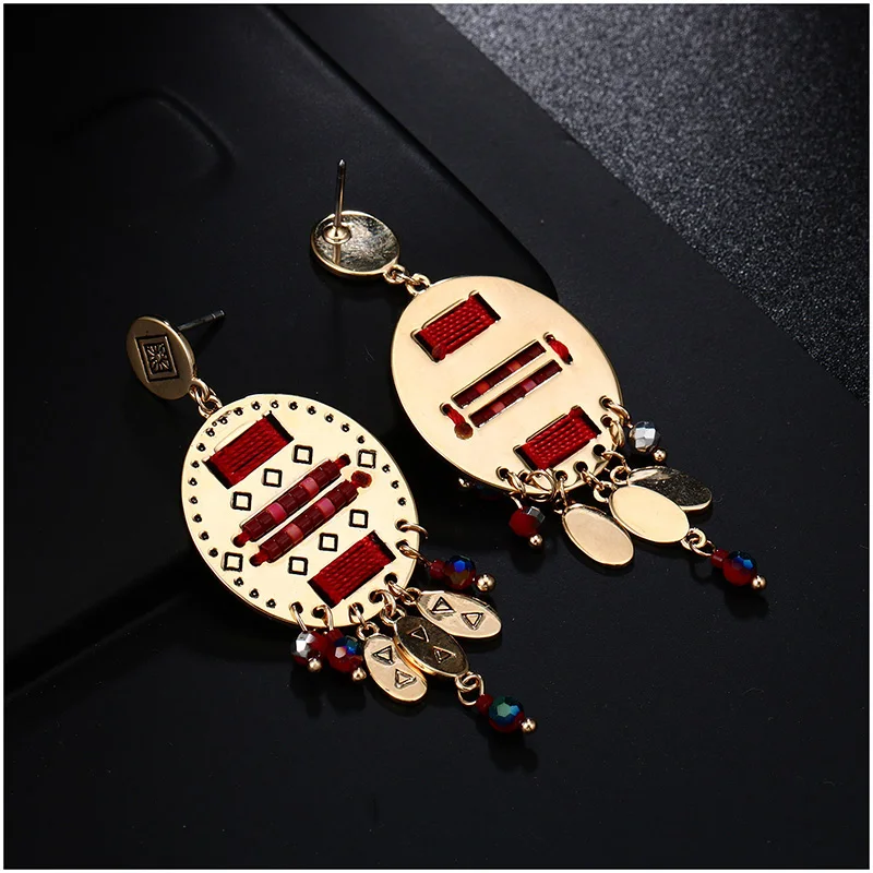 Роскошные круглые хрустальные висячие серьги OMGALA для женщин очаровательные