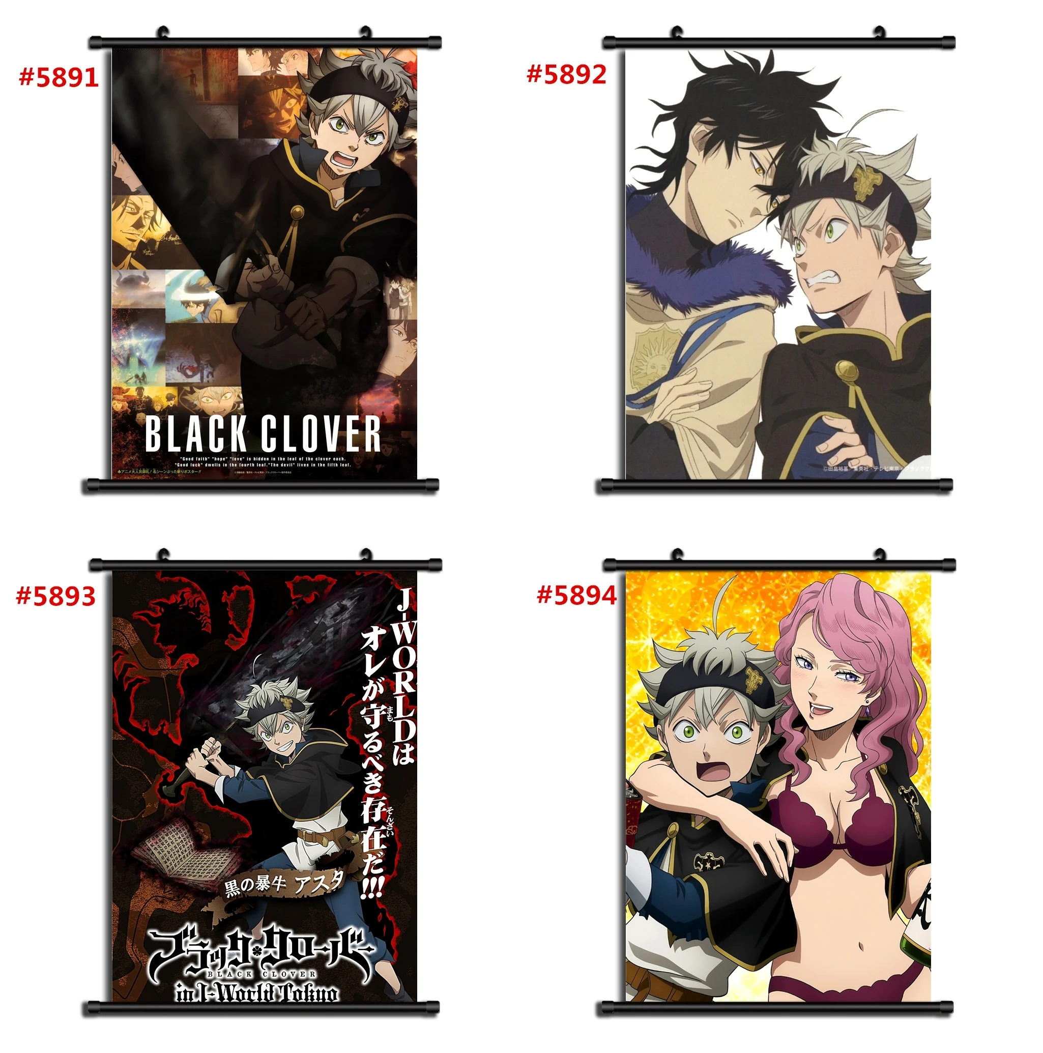 

Black Clover Anime manga wall Poster Scroll