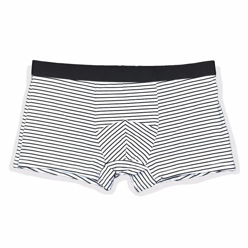 Мужские трусы боксеры в полоску из модала|gay short shorts|modal trunkcasual underwear |
