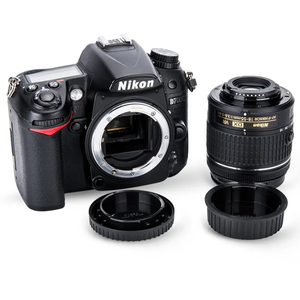 XRHYY Крышка корпуса и задняя крышка объектива для Nikon D7000 D7100 D5100 D5200 D3200 D3100 D7200 D7500 D5300