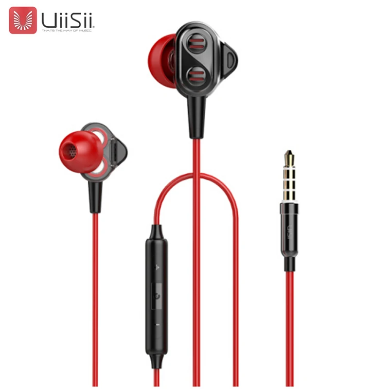 UIISII DT800 наушники 2DD и 2BA 8 гибридные технологии HIFI тройной драйвер в ухо стерео с mi crophone для mi и iphone