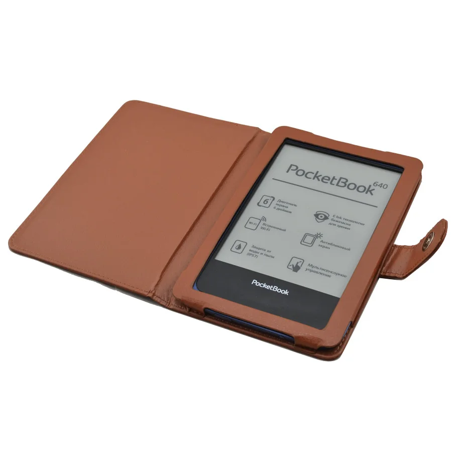 Новейший pu кожаный чехол для нового pocketbook aqua 640 Бесплатная доставка + защита