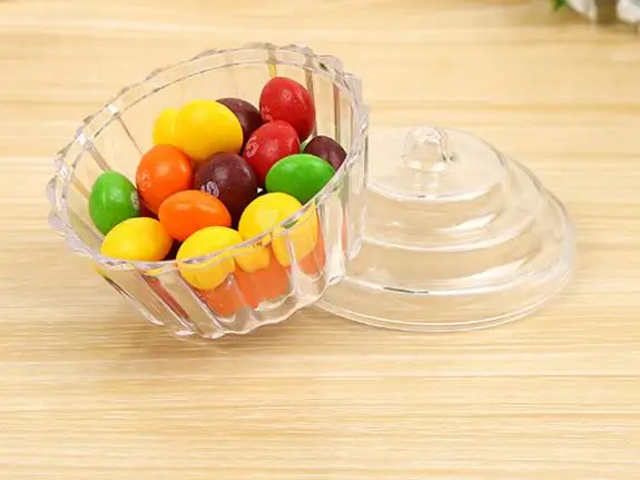 Прозрачная мини подставка для торта Cupcake Favor коробка конфет свадьбы дня рождения