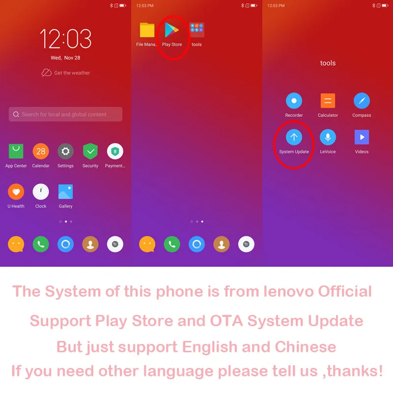 lenovo Z5 Pro смартфон Android Celular разблокированный мобильный телефон 6 ГБ 128 ГБ Octa-core Face ID 6,3" отпечаток пальца 24MP 1080P