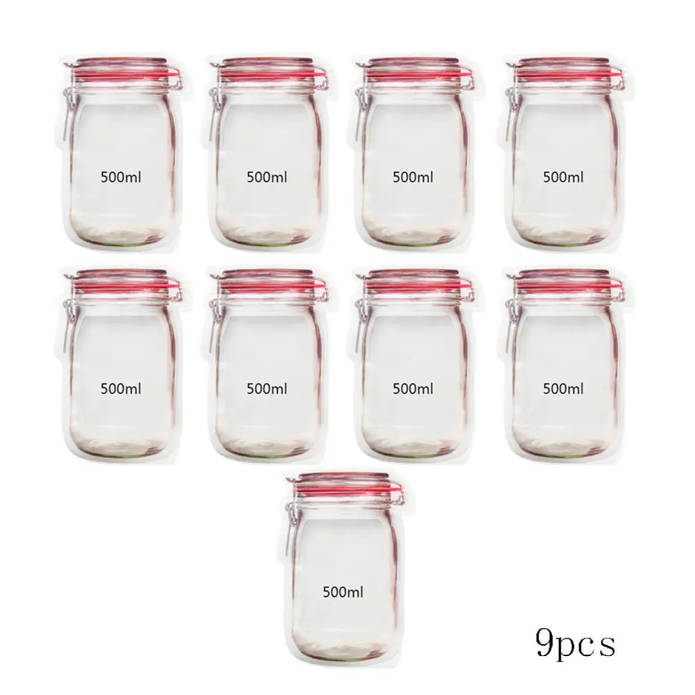 Reclosable Snow Flower Stand Up Ziplock Bags Snack Food Storage Pouches Plastic red and yellow | Дом и сад
