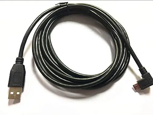 Сверхдлинный кабель USB A Micro B с углом 90 градусов шнур для зарядки под прямым TomTom