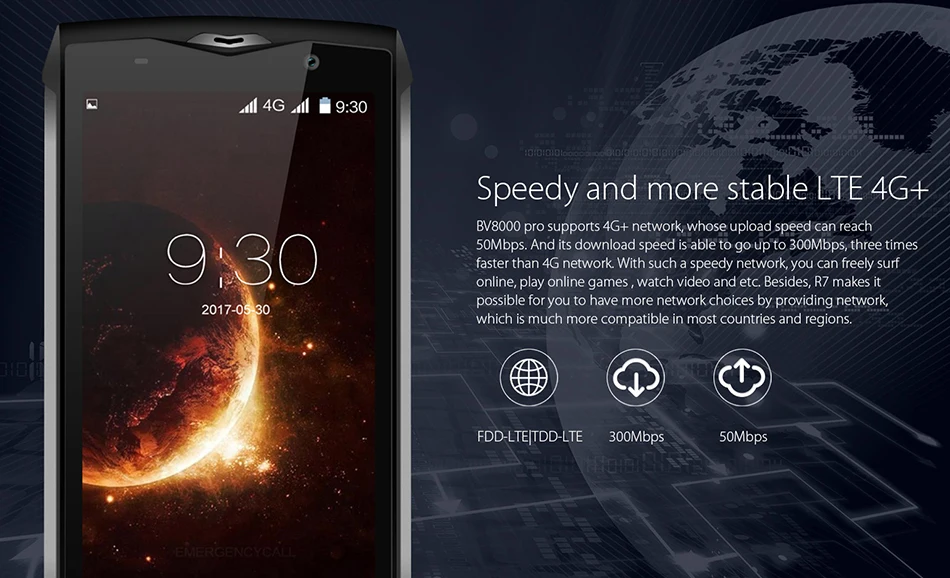 Blackview BV8000 Pro, смартфон, водонепроницаемый, IP68, 6 ГБ ОЗУ, 64 Гб ПЗУ, мобильный телефон FHD, MTK6757V, Android 7,0, 16 Мп, usb type-c кабель