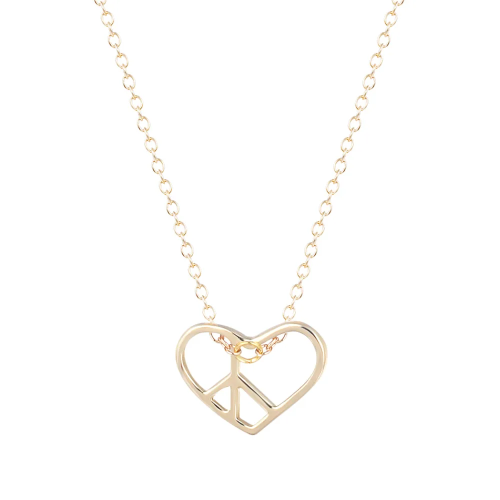Kinitial позолоченные ожерелья с подвесками для женщин открытым сердцем ожерелье