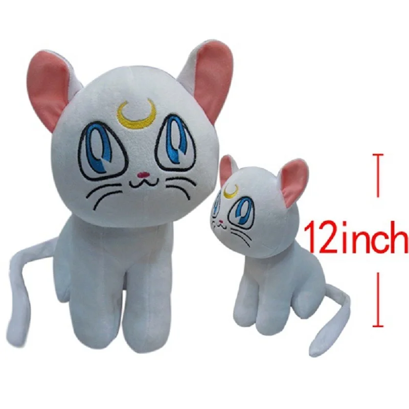 Мультфильм Сейлор Мун кошка Луна игрушки мягкие высококачественные куклы 18 см