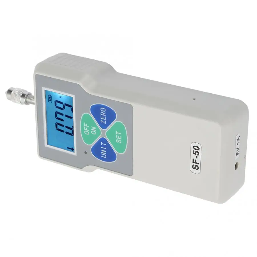 Портативный толчок и тяга цифровой измеритель силы 50N/5кг/11lb 100 240 В|Приборы для