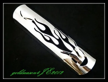 Бесплатная доставка хромированный выхлопной глушитель 9 дюймов тепловая