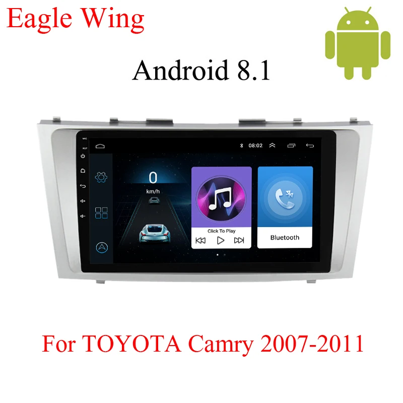 Android 8 1 автомобильный dvd мультимедийный плеер для TOYOTA Camry2007 2011 с автомобильным