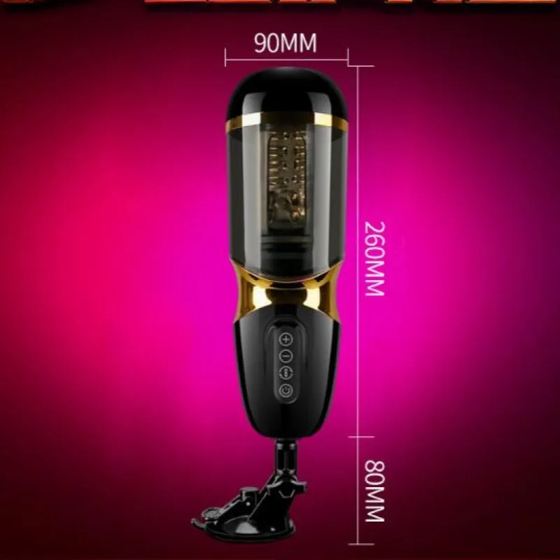 10 режимов автоматический телескопический Мужской мастурбатор Отопление поршень