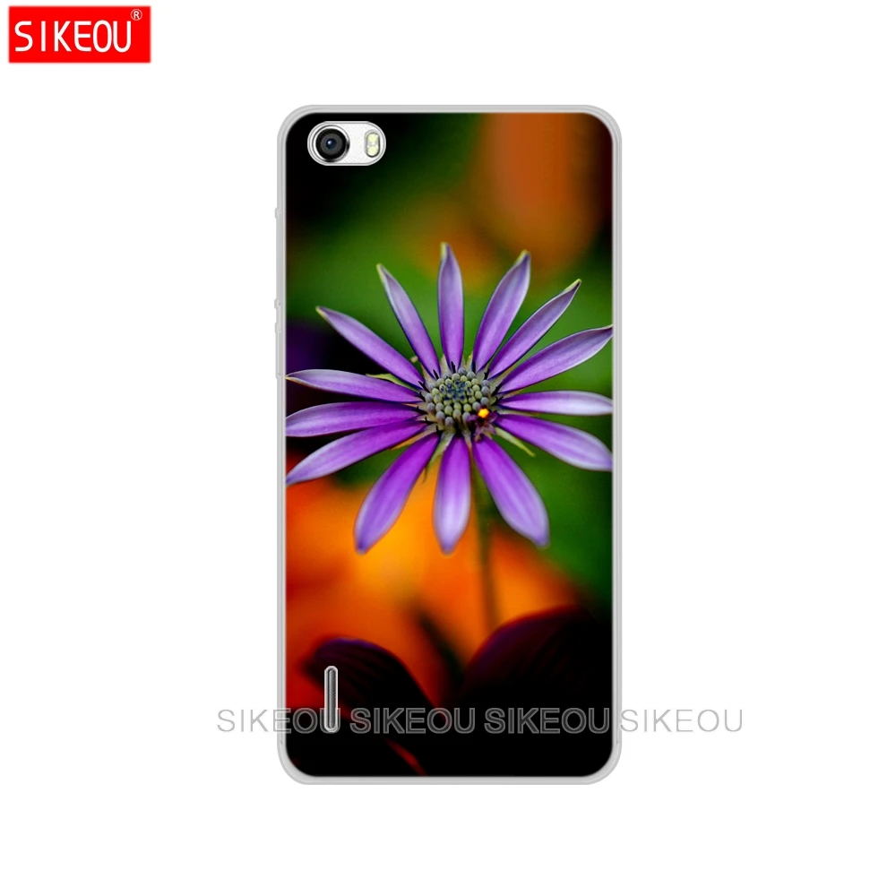 Силиконовый чехол для huawei honor 6, чехол, чехол для мобильного телефона, чехол для honor 6, чехол, мягкий ТПУ, полный защитный чехол 360 - Цвет: 51876