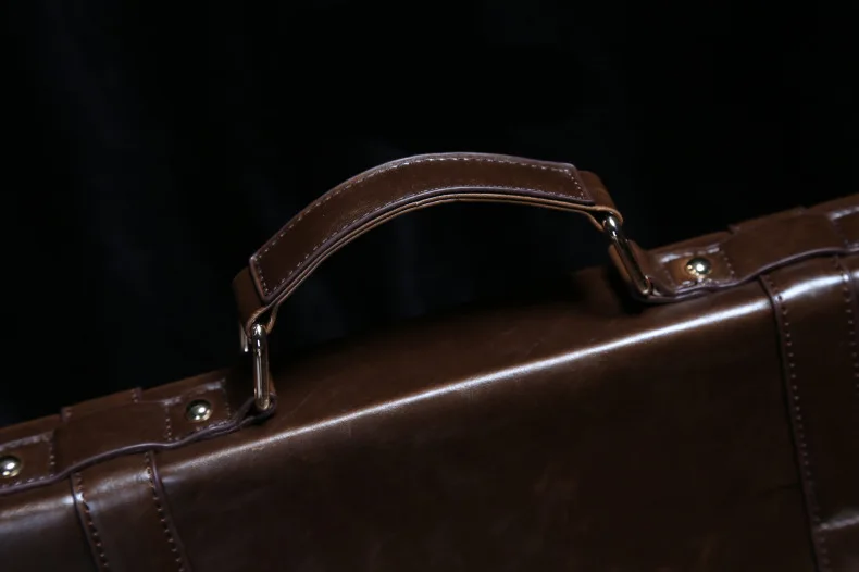 Коричневый кожаный портфель, деловые мужские сумки, мужские дорожные сумки для ноутбука, сумка через плечо
