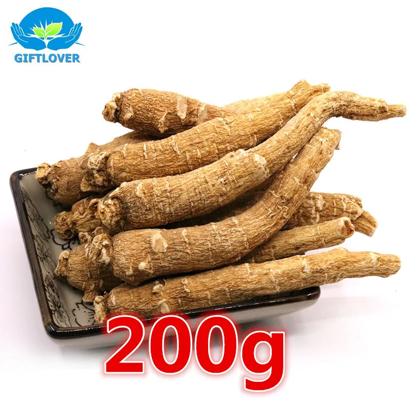 200g Roots Сухой корень Американского Женьшеня, большие корни Panax Quinquefolius, Panacis quinquefolii Radix, высокое качество Импорт из Канады - Цвет: 200g Roots