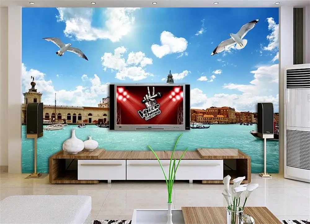 3D обои/Фотообои на заказ/стереоскопический пейзаж венецианской